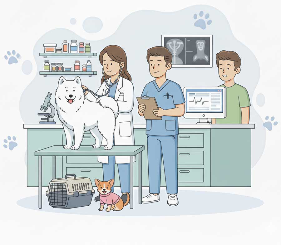 Veselibas parbaude dzivniekiem lionvet