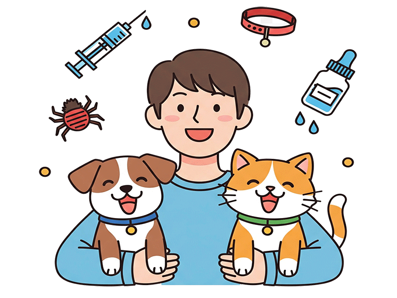 Vakcinācijas un profilaktiskās apstrādes pret parazītiem.